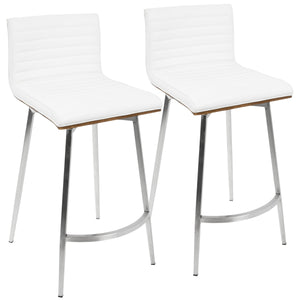 Mason - Contemporary Swivel Counter Stool (Set of 2) by Couch.com