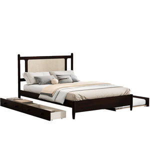 Platform Bed With 2 Big Drawers & Trundle by Couch.com