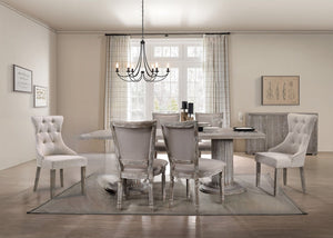 Gabrian - 7 Pieces Dining Room Set, Reclaimed - Beige / Gray by Couch.com