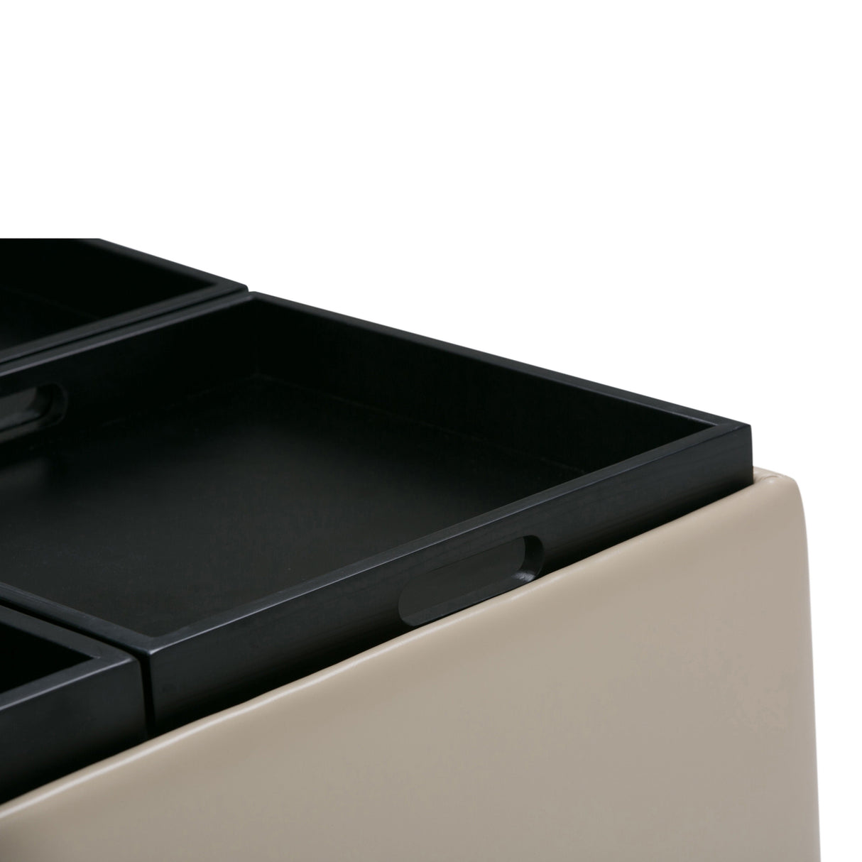 Avalon - Square Coffee Table, Storage Ottoman by Couch.com