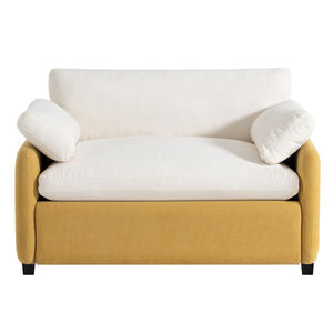 Oversized Single Sofa Chair Wide And Deep Seat, Modern Upholstered Comfy Blocking Couch Lounge With Pillows by Couch.com