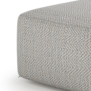 Nate - Handcrafted Square Pouf by Couch.com