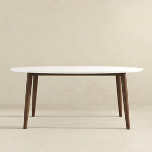 Ada - Mid-Century Modern Style Oval Dining Table by Couch.com