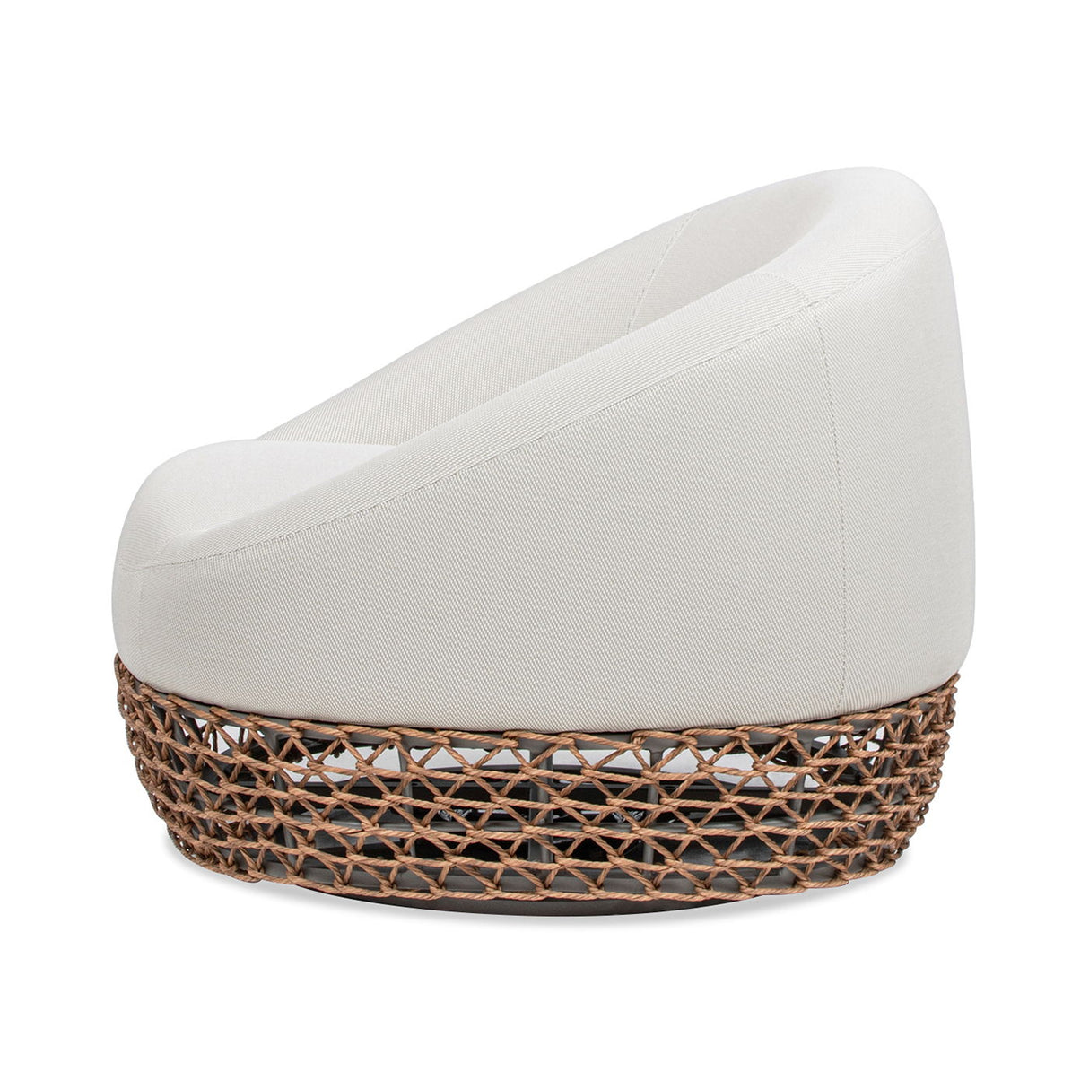 Willow - Upholstered Patio Deep Seating Armchair, Wicker Frame by Couch.com