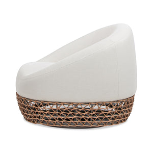 Willow - Upholstered Patio Deep Seating Armchair, Wicker Frame by Couch.com