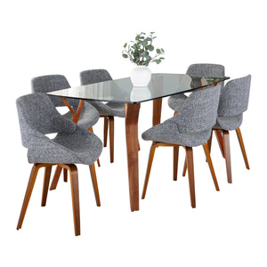 Folia Fabrico - 7 Piece Mid Century Modern Dining Set by Couch.com