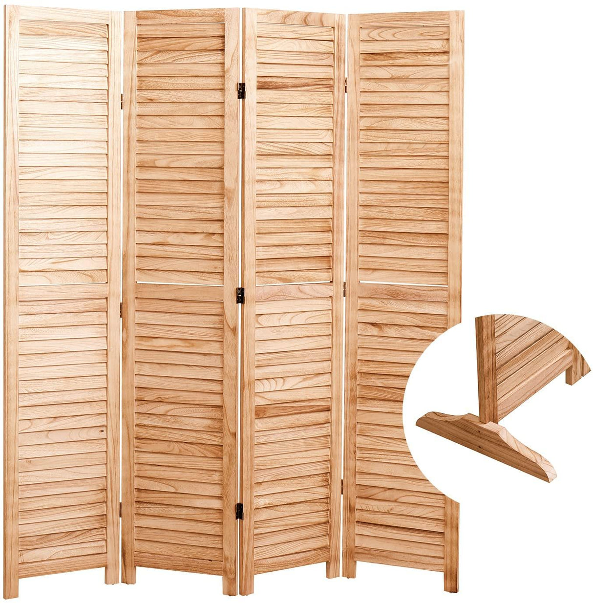 Panel Wooden Folding Room Divider by Couch.com
