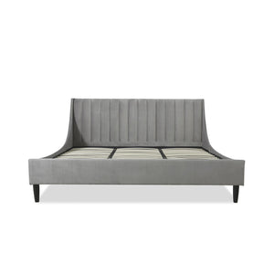 Aspen - Vertical Tufted Modern Headboard Platform Bed Set by Couch.com