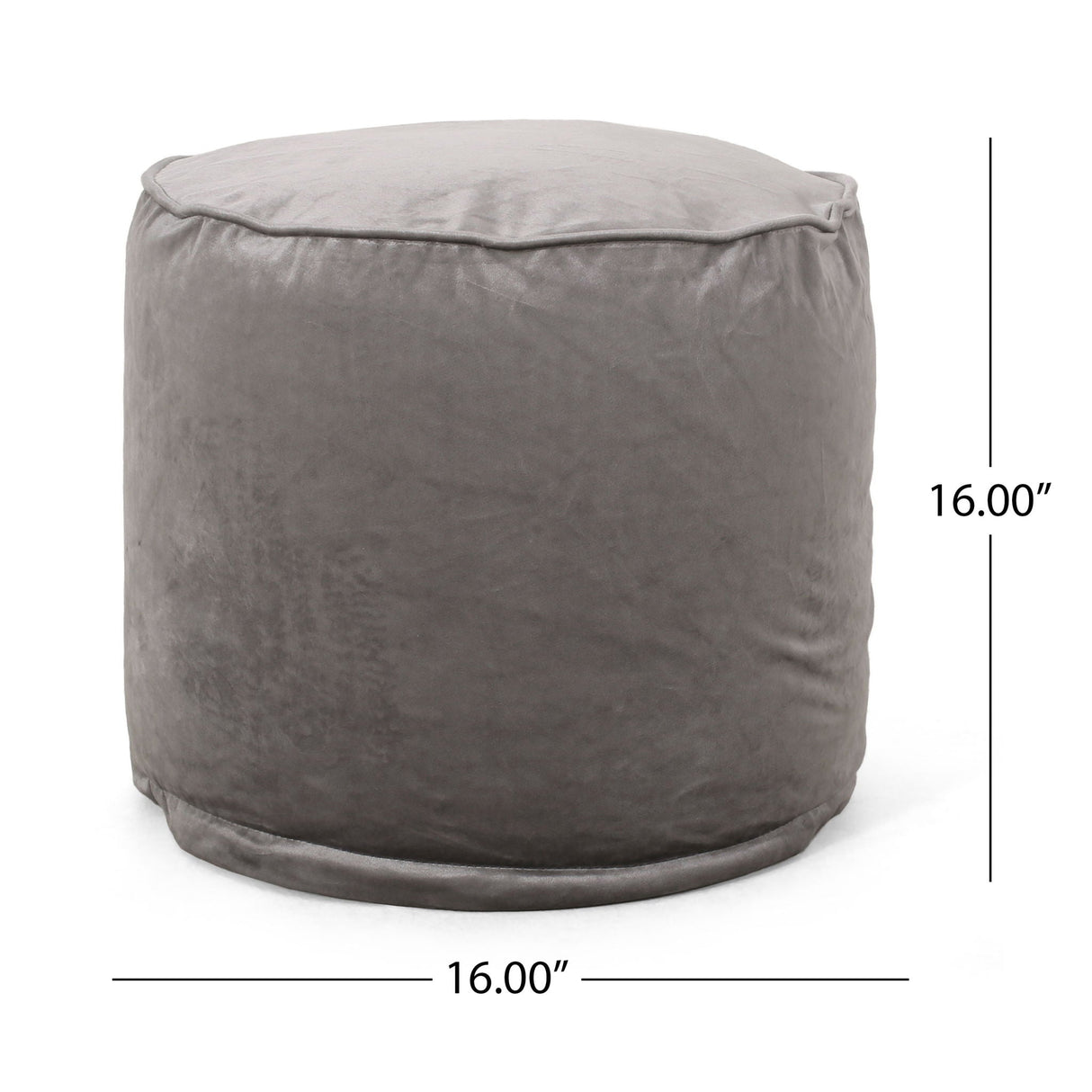 Shimon - Cylinder Pouf Ottoman And Floor Cushion by Couch.com