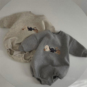 Ins Infant Toddler Korean Style Winter Clothes Jumpsuit