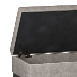 Cosmopolitan - Storage Ottoman Bench With Open Bottom by Couch.com