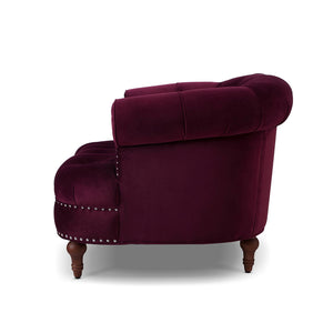 La Rosa - Victorian Tufted Upholstered Accent Chair by Couch.com