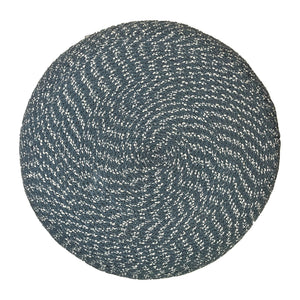 Bayley - Versatile Round Braided Pouf by Couch.com