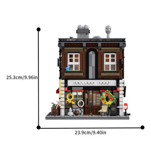 Antique Shop Assembled Building Block Toy Model