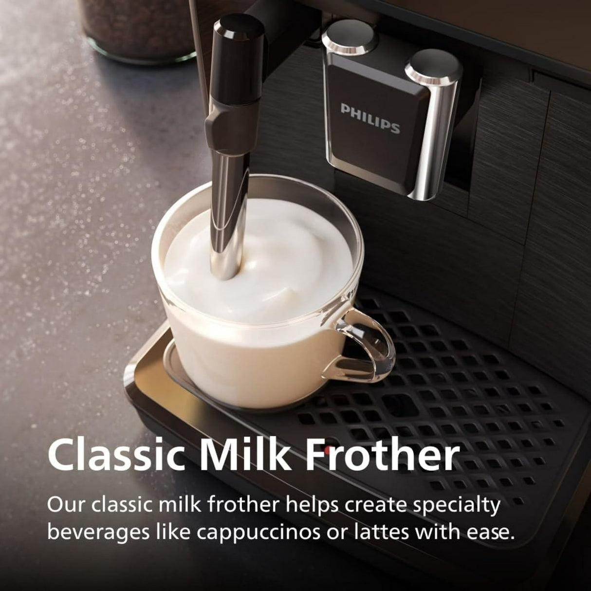 Philips 1200 Series Fully Automatic Espresso Machine in Black