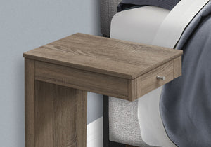 Accent Table, C - Shaped Contemporary & Modern - Taupe by Couch.com
