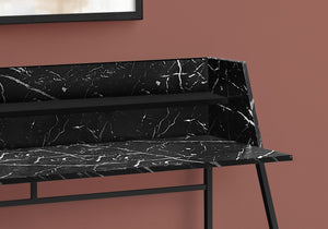 Computer Desk For Home Office, Laptop, Storage Shelves, Marble Look Contemporary & Modern by Couch.com
