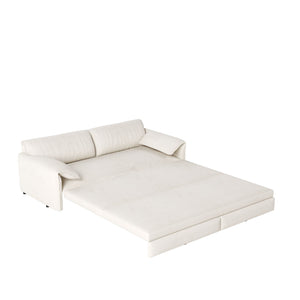 Pull Out 3 In 1 Convertible Sleeper Sofa With Side Storage, Multi Functional by Couch.com