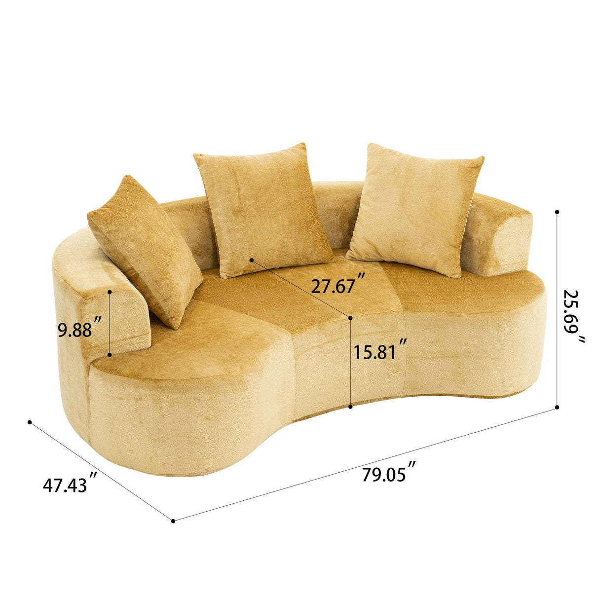 Cloud Modular Sectional Sofa With Chaise, With Deep Seat by Couch.com