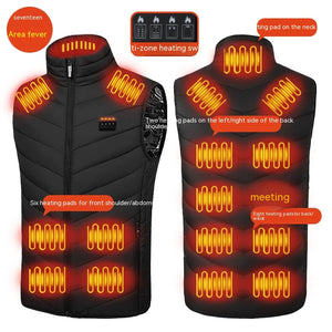 Self-heating Smart USB Electric Vest