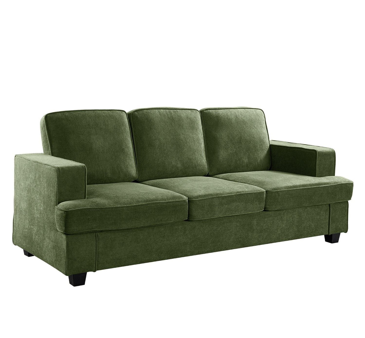 Modern Sofa, Comfortable 3 Seater Couch With Deep Seating, Loose Back Cushions, Wide Arms by Couch.com