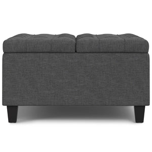 Harrison - Upholstered Coffee Table Storage Ottoman by Couch.com
