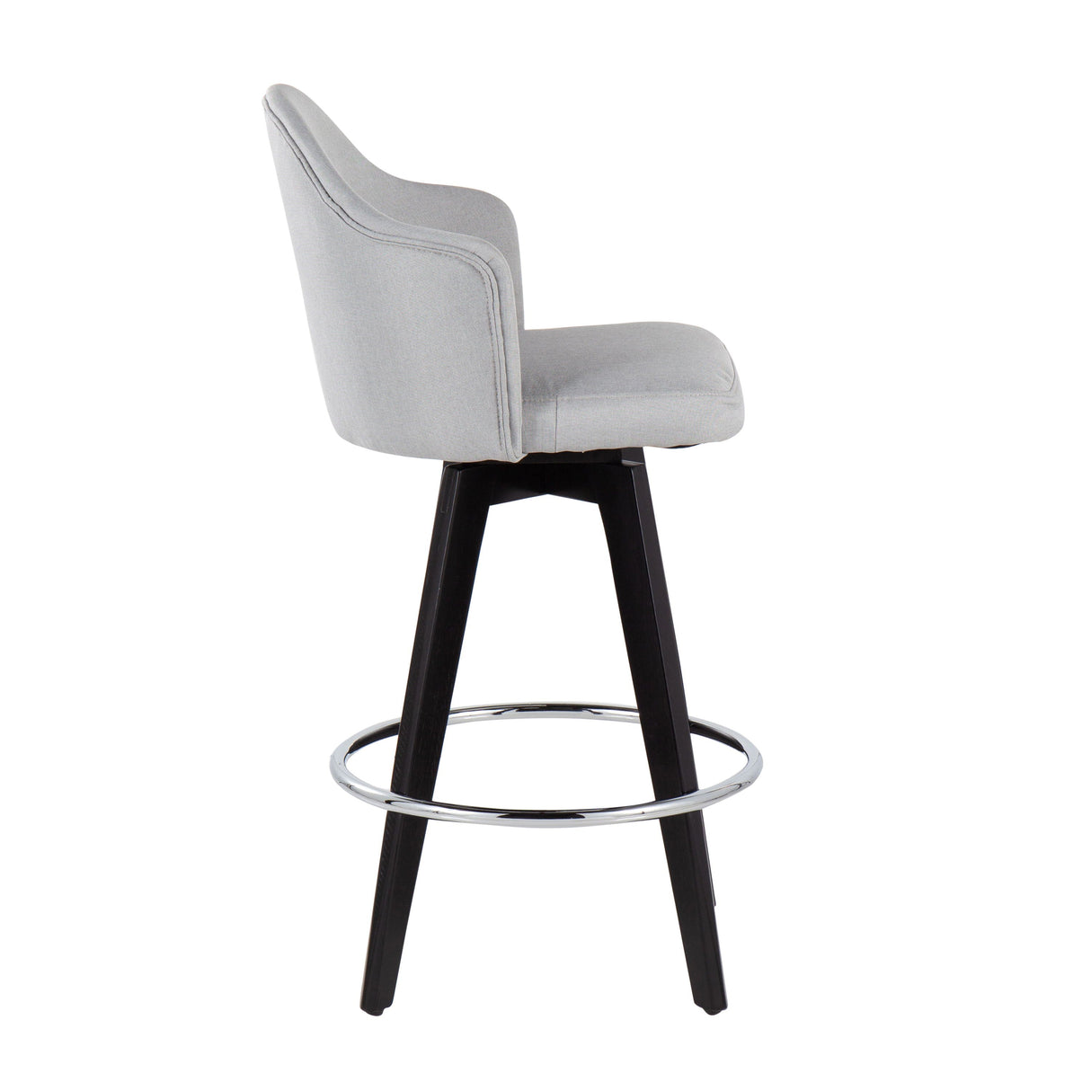 Ahoy - Contemporary Fixed Height Counter Stool With Round Footrest (Set of 2) by Couch.com