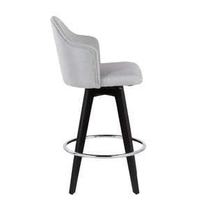 Ahoy - Contemporary Fixed Height Counter Stool With Round Footrest (Set of 2) by Couch.com