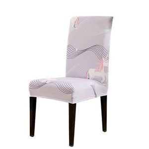Chair Cover Simple Home  Printed Chair Cover Household Thickened Fleece Chair Cover Universal KitchenDining Chair Cover Spandex tretch Removable Washable Dining Room Chair Protector Slipcovers/Home Decor Dining Room Seat Cover