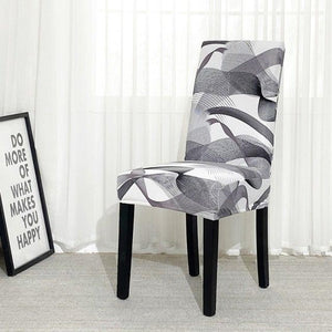 Chair Covers For Dining Room Stretch Spandex Removable Washable Anti-dust Seat Slipcover Multicolor  Chair covers  Chair Covers For Dining Room With Printed Patterns Easy Slip-on Stretchy Dining Room Chair Covers