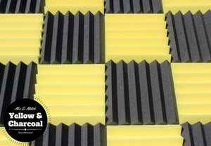 Easy Mount Acoustic Foam Kit - 12x12x2" Acoustic Foam Panels With Adhesive - Wedge Style - 4 Pack