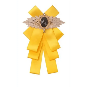 Charming  Butterfly Ladies Bowtie Casual Solid Color Rhinestone Brooch Bowties For Women Fashionable Wedding  Bowtie
