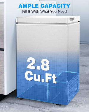 Chest Freezer with Removable Basket