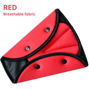 Child Seat Belt Adjustment Holder Car Anti-Neck Neck Baby Shoulder Cover Seat Belt Car Safe Seat Belt Cover Soft Adjustable Children Safety Belt Fixer Triangle Anti-ledge For Child Neck Protection Belts Seat Positioner Child Seatbelt for Kids Safety