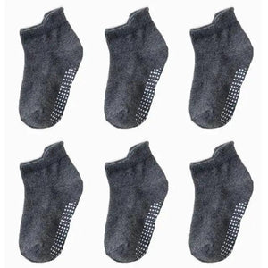 Children Cotton  6 Pairs/Set Anti-slip Socks For Boys Girl Rubber Kid Floor Sock With Grips For 0 To 6 Years Kids