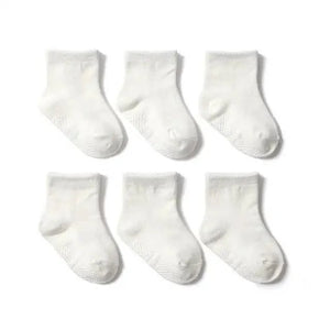 Children Cotton  6 Pairs/Set Anti-slip Socks For Boys Girl Rubber Kid Floor Sock With Grips For 0 To 6 Years Kids