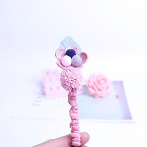 Children's Headdress Hair Hoop Hand-Woven Flower Headband Korean Exquisite Little Princess Head Flower Pupil Hair Gorgeous Hair Accessories For Women