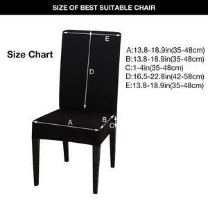 Christmas Chair Cover Stretch Seat Case Spandex Chair Covers Elastic for Kitchen Dining Room Chair Banquet Slipcovers Persons Chair Cover for Christmas Kitchen Decoration Restaurant Holiday Festival Party