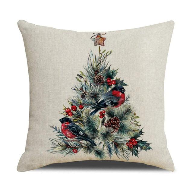 Christmas Green Stripe Pattern Cotton Linen Throw Pillow Christmas Stripe Pillow Cases Christmas Green Decorative Cushion Cover Cotton Linen Pillowcase Indoor Sofa Decorations Home Sofa Decorative Pillowcase 45X45CM