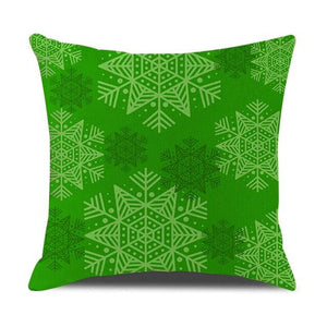 Christmas Green Stripe Pattern Cotton Linen Throw Pillow Christmas Stripe Pillow Cases Christmas Green Decorative Cushion Cover Cotton Linen Pillowcase Indoor Sofa Decorations Home Sofa Decorative Pillowcase 45X45CM