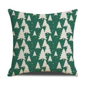 Christmas Green Stripe Pattern Cotton Linen Throw Pillow Christmas Stripe Pillow Cases Christmas Green Decorative Cushion Cover Cotton Linen Pillowcase Indoor Sofa Decorations Home Sofa Decorative Pillowcase 45X45CM