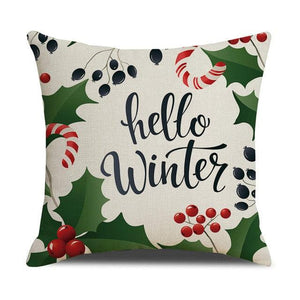 Christmas Green Stripe Pattern Cotton Linen Throw Pillow Christmas Stripe Pillow Cases Christmas Green Decorative Cushion Cover Cotton Linen Pillowcase Indoor Sofa Decorations Home Sofa Decorative Pillowcase 45X45CM