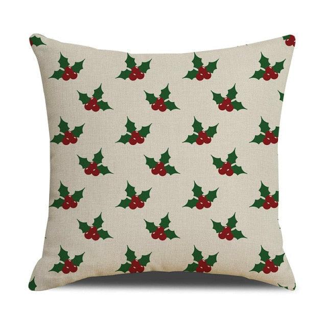 Christmas Green Stripe Pattern Cotton Linen Throw Pillow Christmas Stripe Pillow Cases Christmas Green Decorative Cushion Cover Cotton Linen Pillowcase Indoor Sofa Decorations Home Sofa Decorative Pillowcase 45X45CM