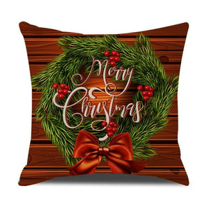 Christmas Green Stripe Pattern Cotton Linen Throw Pillow Christmas Stripe Pillow Cases Christmas Green Decorative Cushion Cover Cotton Linen Pillowcase Indoor Sofa Decorations Home Sofa Decorative Pillowcase 45X45CM