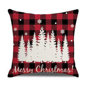 Christmas Pillow Covers Xmas Decorative Christmas Pillow Covers Christmas Decor Pillow Cases Retro Beautiful Cushion Cover Throw Pillowcase Winter Holiday Cushion Case For Home Decor 45x45CM