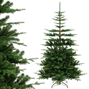 7 Feet Hinged Artificial Pre-lit Christmas Tree with 1303 Branch Tips
