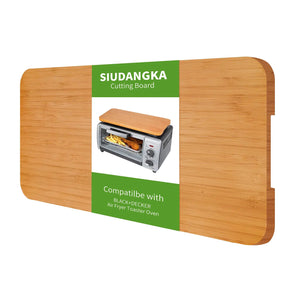 SIUDANGKA Cutting Board Compatible with BLACK+DECKER 8-Slice Extra Wide Convection Toaster Oven Heat Resistant Large Bamboo Cutting Board Accessories for BLACK+DECKER Toaster Ovens Countertop