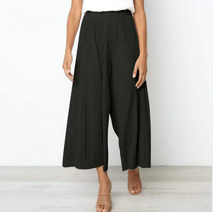 Stylish Loose Wrinkle-Detail Casual Pants for Summer