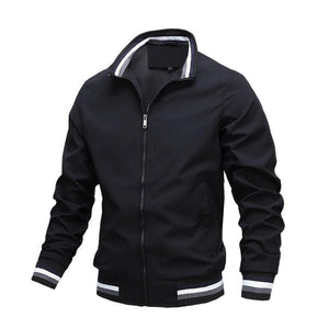 Classic Fashion Men’s Windbreaker Jackets Casual Jacket Men Outdoor Sports Spring Autumn Solid Color Jacket Stylish Jackets Men Jacket Lightweight Casual Slim Fit Jacket