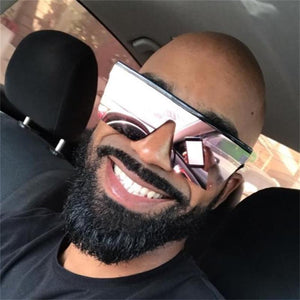 Classic Male Big Black Sunglasses For Men & Women New Fashionable Design New Mirror Pink Square  Oversize Square Sunglasses for Women Men